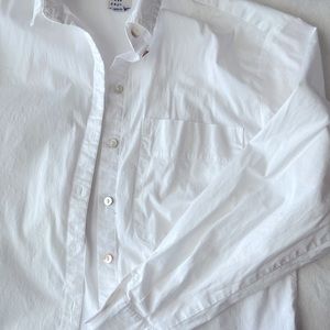 White button down top